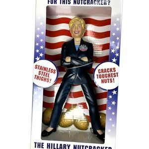 Hillary Clinton Nutcracker Gift Collectible Figurine 2007 USA ORIGINAL box